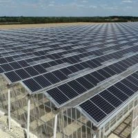 Invernadero fotovoltaico de silicio monocristalino
